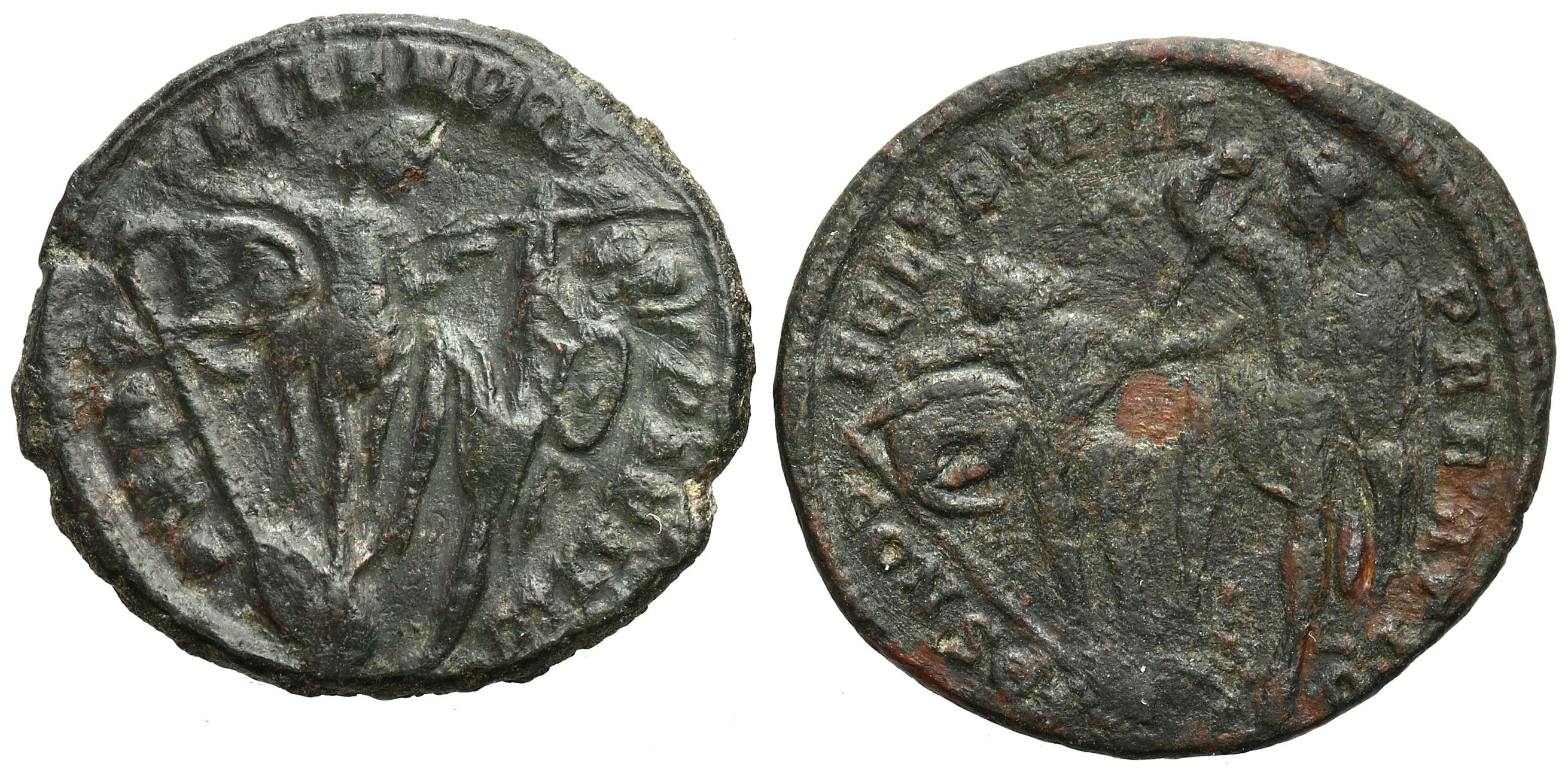 Cesarstwo Rzymskie, Lot 2 sztuk Majorin Konstancjusz II 337–361 n.e.